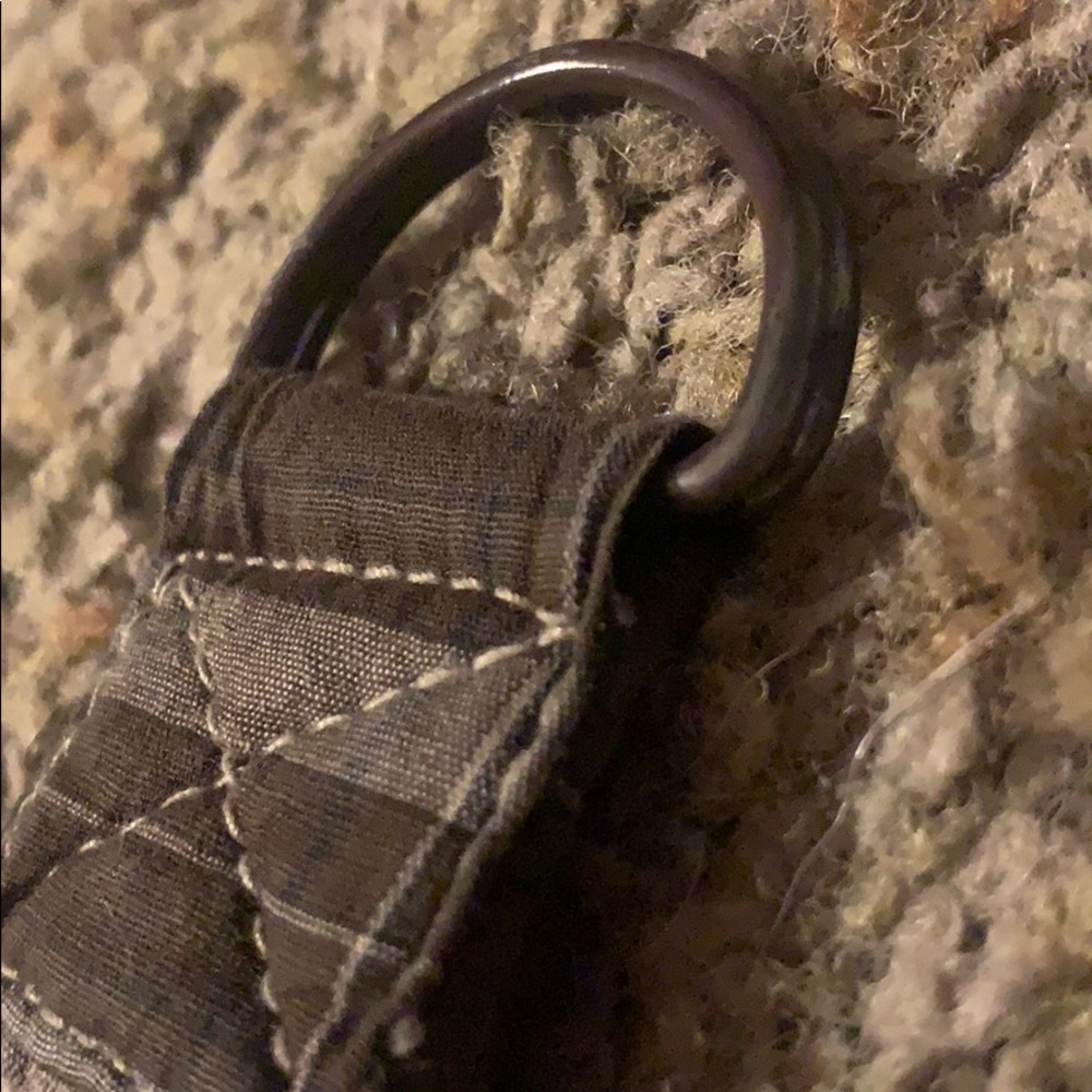 Cream and brown belt